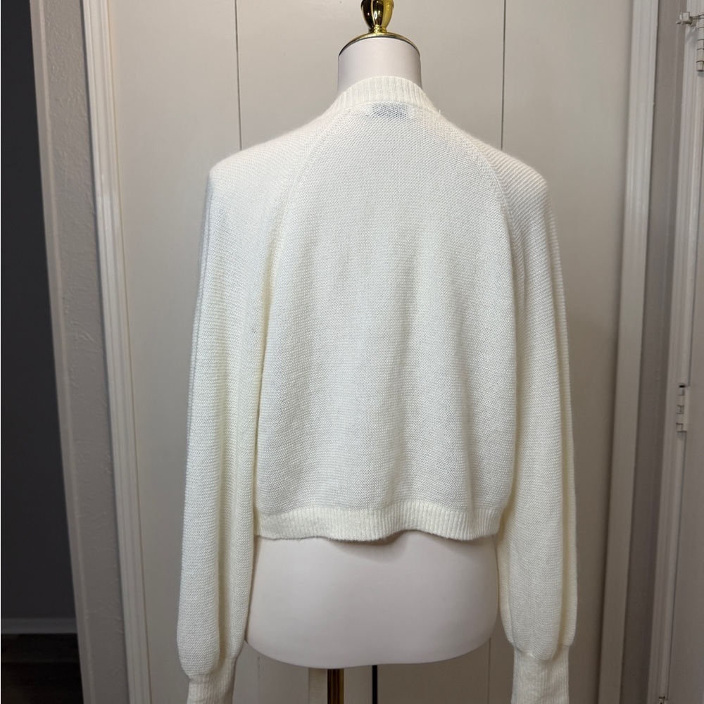 Scanlan Theodore Cream Tie-Front Cardigan - Picture 5 of 11